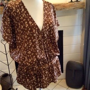 Nine West peplum top L …NWT